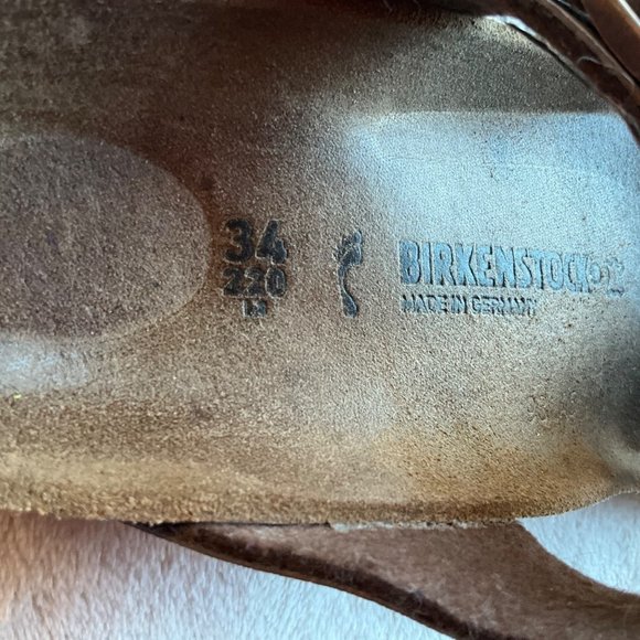 Birkenstock Youth sz.34/3.5 sandals made in german Gizeh Mocha thong flip flops - Picture 6 of 11